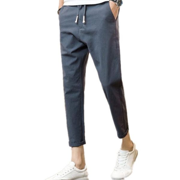 summer linen nine - cent pants men's korean version trend fashion slim cotton harun casual loose, Black
summer linen nine - cent pants men's korean version trend fashion slim cotton harun casual loose, Black