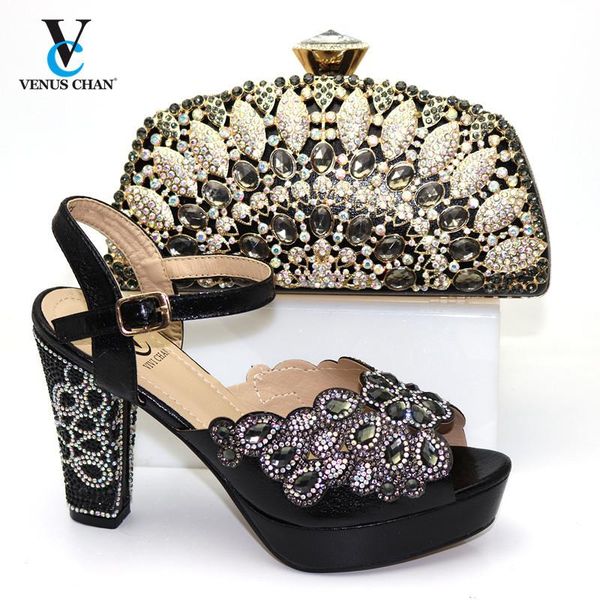 dress shoes italian 2021 special design ladies matching shoe and bag material with pu nigerian bags set for party women, Black
dress shoes italian 2021 special design ladies matching shoe and bag material with pu nigerian bags set for party women, Black