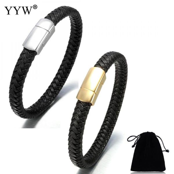 fashion men jewelry stainless steel bracelets bangles punk black braided geunine leather bracelet with velveteen link, chain
fashion men jewelry stainless steel bracelets bangles punk black braided geunine leather bracelet with velveteen link, chain