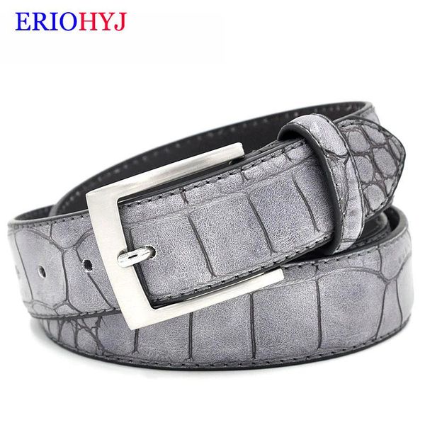 belts eriohyj mens fashion waist faux crocodile pattern with split leather luxury male designer belt accessories factory price, Black;brown
belts eriohyj mens fashion waist faux crocodile pattern with split leather luxury male designer belt accessories factory price, Black;brown