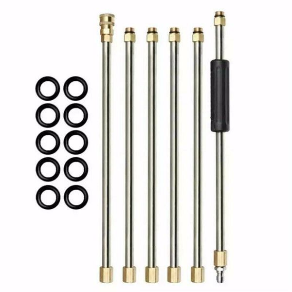 6pcs pressure washer extension + 10pcs o-rings set wand lance kit 1/4 inch quick connect 4000 psi watering equipments
6pcs pressure washer extension + 10pcs o-rings set wand lance kit 1/4 inch quick connect 4000 psi watering equipments