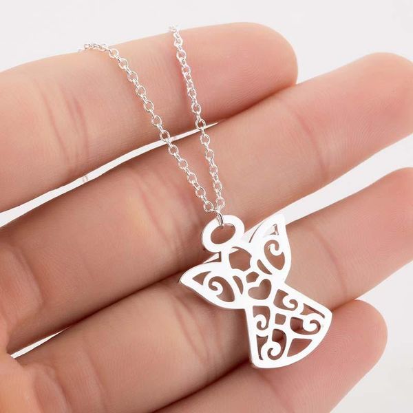 pendant necklaces angel sister friend daughter christmas gift necklace pendants simple design stylish stainless steel jewelry wholesale, Silver
pendant necklaces angel sister friend daughter christmas gift necklace pendants simple design stylish stainless steel jewelry wholesale, Silver