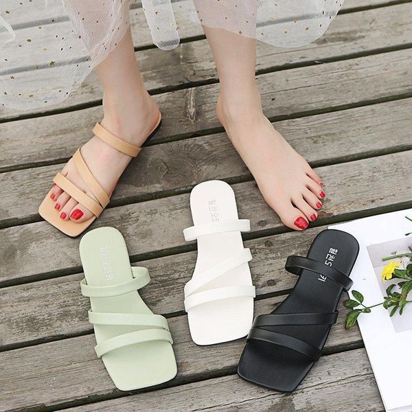 shoes woman 2021 slippers flat big size pantofle low luxury slides square toe summer soft designer basic rome pu rubber, Black
shoes woman 2021 slippers flat big size pantofle low luxury slides square toe summer soft designer basic rome pu rubber, Black