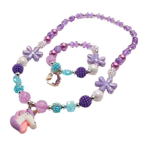 girls necklaces pendants jewelry childrens accessories resin unicorn children's set beaded bracelet b9256, Red;brown
girls necklaces pendants jewelry childrens accessories resin unicorn children's set beaded bracelet b9256, Red;brown