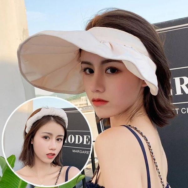 wide brim hats qcooljly korean version of the empty hat women headband hairpin style sun visor simple shell, Blue;gray
wide brim hats qcooljly korean version of the empty hat women headband hairpin style sun visor simple shell, Blue;gray
