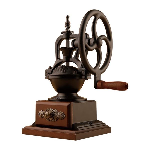 big iron wheel design retro hand grinder household classic coffee thickness adjustable manual machin roasters
big iron wheel design retro hand grinder household classic coffee thickness adjustable manual machin roasters