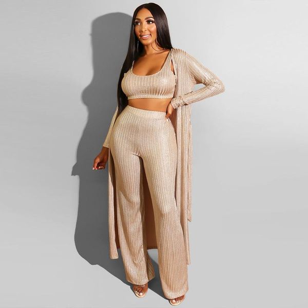two piece dress laughido elegant party women set autumn winter casual vest wide leg pants long coat 3 sets loose suit 2021, White
two piece dress laughido elegant party women set autumn winter casual vest wide leg pants long coat 3 sets loose suit 2021, White