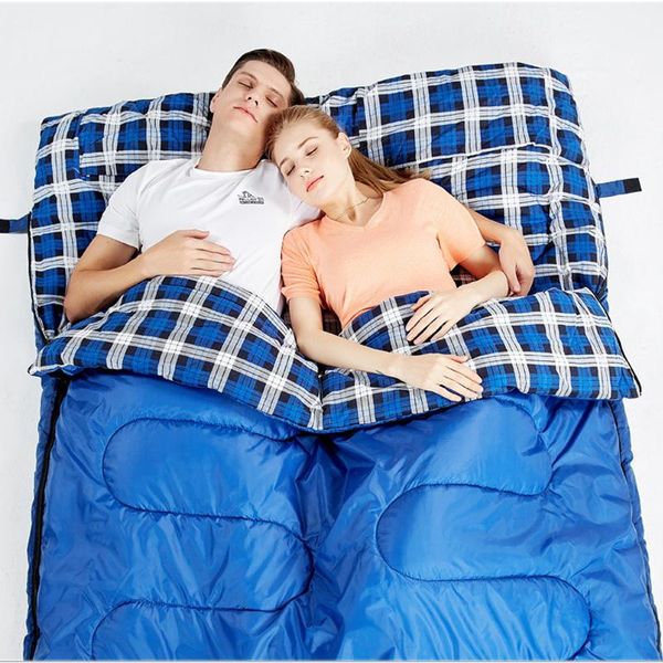 hewolf outdoor double splicable envelope sleeping bag camping hiking indoor cotton warm 2.2m*1.45m portable bags
hewolf outdoor double splicable envelope sleeping bag camping hiking indoor cotton warm 2.2m*1.45m portable bags