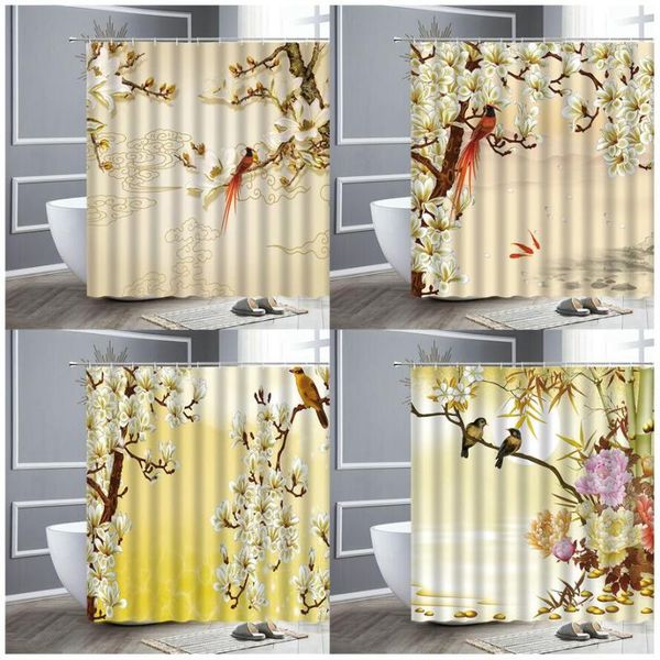 shower curtains waterproof fabric curtain sets flowers birds chinese style natural scenery polyester hooks bathroom home decor
shower curtains waterproof fabric curtain sets flowers birds chinese style natural scenery polyester hooks bathroom home decor