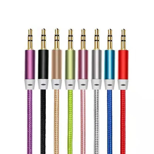 aux cable 3.5mm to 3.5 mm nylon wire gold-plated plug male to male audio cable for mobile phone headphone speaker
aux cable 3.5mm to 3.5 mm nylon wire gold-plated plug male to male audio cable for mobile phone headphone speaker