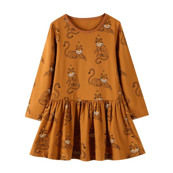 girl's jumping meters long sleeve for autumn spring children girls animals cotton fashion party dresses kids clothing c0228, Red;yellow
girl's jumping meters long sleeve for autumn spring children girls animals cotton fashion party dresses kids clothing c0228, Red;yellow