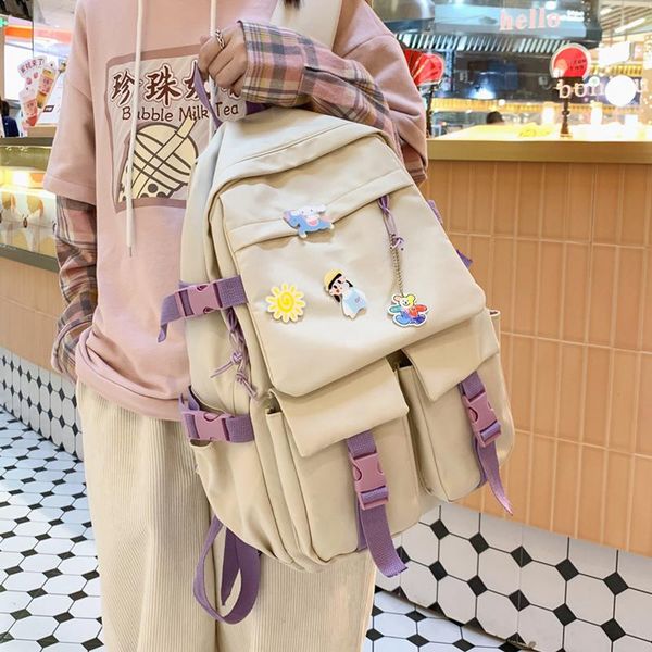 fashion college student ladies harajuku school bags casual badge women backpacks waterproof teenage girl travel shoulder
fashion college student ladies harajuku school bags casual badge women backpacks waterproof teenage girl travel shoulder