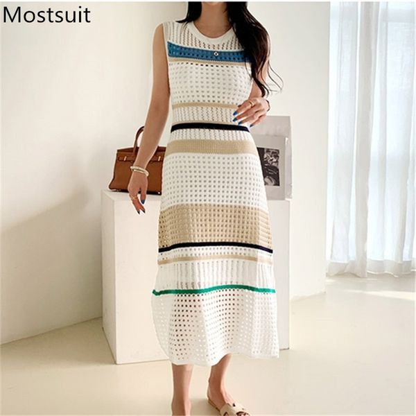 hollow out knitted women long dress with vest summer sleeveless o-neck slim midi dresses korean elegant ladies vestidos 210513, Black;gray
hollow out knitted women long dress with vest summer sleeveless o-neck slim midi dresses korean elegant ladies vestidos 210513, Black;gray
