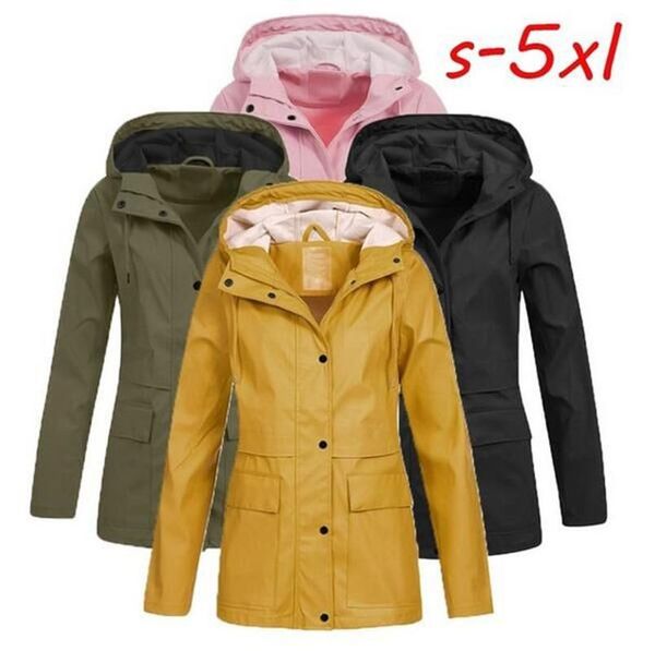 women's jackets s-5xl fashion women solid color drawstring hooded long sleeve zipper rain coat jacket cotton blend winter plus size, Black;brown
women's jackets s-5xl fashion women solid color drawstring hooded long sleeve zipper rain coat jacket cotton blend winter plus size, Black;brown