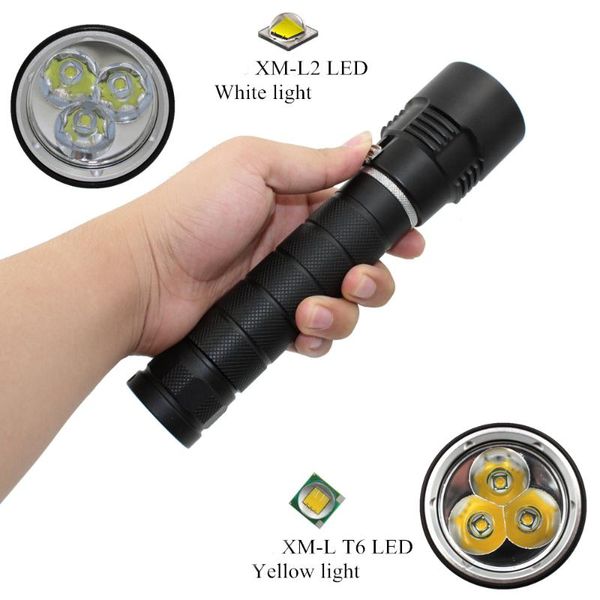 other led lighting tactical 3x l2/t6 diving underwater hunting torch white/yellow light waterproof scuba lantern
other led lighting tactical 3x l2/t6 diving underwater hunting torch white/yellow light waterproof scuba lantern