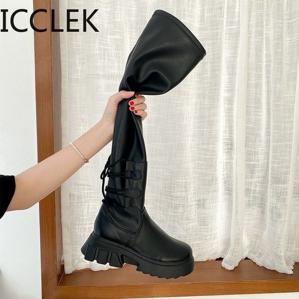 soft leather thigh high boots women high heels over the knee boots for women round toe party long shoes cross-tied 210428, Black
soft leather thigh high boots women high heels over the knee boots for women round toe party long shoes cross-tied 210428, Black