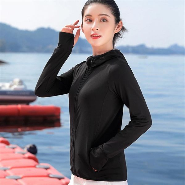 sun protection shirt anti-uv breathable women quick dry hooded fishing outdoor hiking sunscreen women's swimwear, White;black
sun protection shirt anti-uv breathable women quick dry hooded fishing outdoor hiking sunscreen women's swimwear, White;black