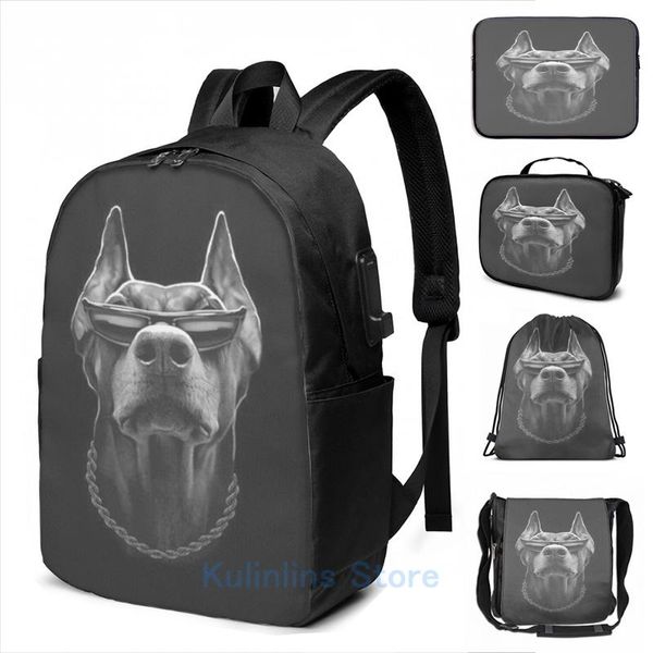 backpack funny graphic print cool doberman usb charge men school bags women bag travel laptop
backpack funny graphic print cool doberman usb charge men school bags women bag travel laptop