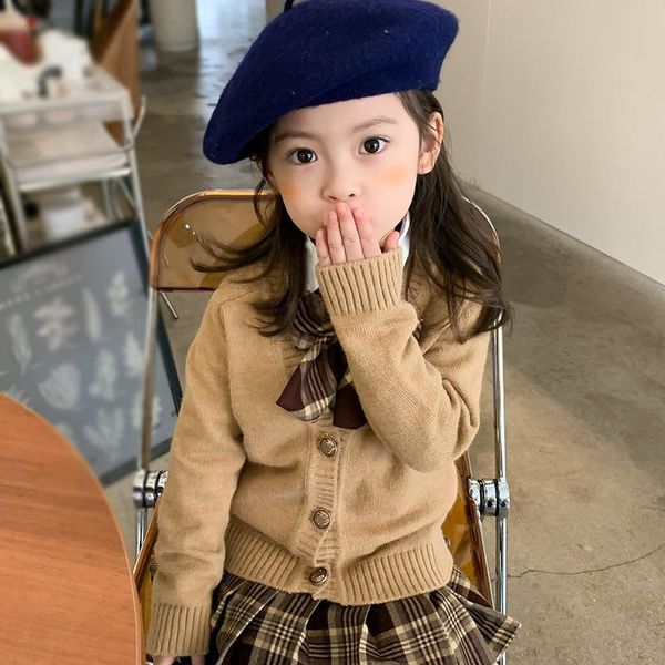 pullover preppy style khaki thickened cardigan sweater casual fashion v-neck long sleeve knitted girls clothes outfits for kids coat, Blue
pullover preppy style khaki thickened cardigan sweater casual fashion v-neck long sleeve knitted girls clothes outfits for kids coat, Blue
