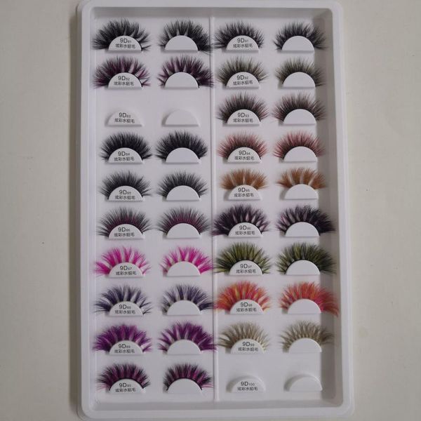 false eyelashes 1 pair 9d81 colorful mink soft rainbow fake eye lash strip lashes makeup beauty eyelash extension tools
false eyelashes 1 pair 9d81 colorful mink soft rainbow fake eye lash strip lashes makeup beauty eyelash extension tools