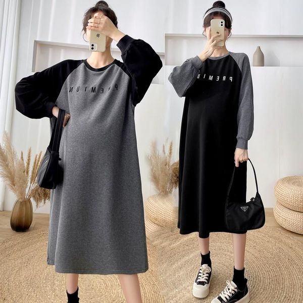 maternity dresses 7089# autumn winter thicken cotton long dress large size loose casual clothes for pregnant women pregnancy sweatshirt, White
maternity dresses 7089# autumn winter thicken cotton long dress large size loose casual clothes for pregnant women pregnancy sweatshirt, White