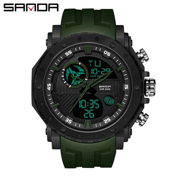 wristwatches sanda style men digital watch military sports watches fashion waterproof electronic wristwatch mens 2021 relogios, Slivery;brown
wristwatches sanda style men digital watch military sports watches fashion waterproof electronic wristwatch mens 2021 relogios, Slivery;brown