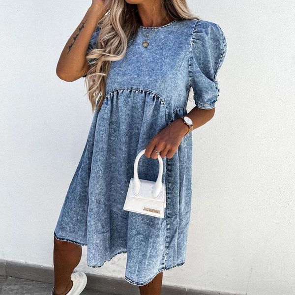 casual dresses 2021 fashion spring elegant lady party dress vestidos summer women puff sleeve jean mini o neck loose denim, Black;gray
casual dresses 2021 fashion spring elegant lady party dress vestidos summer women puff sleeve jean mini o neck loose denim, Black;gray
