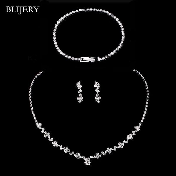 earrings & necklace blijery silver color bridesmaid bridal jewelry sets crystal choker bracelet set for women wedding
earrings & necklace blijery silver color bridesmaid bridal jewelry sets crystal choker bracelet set for women wedding