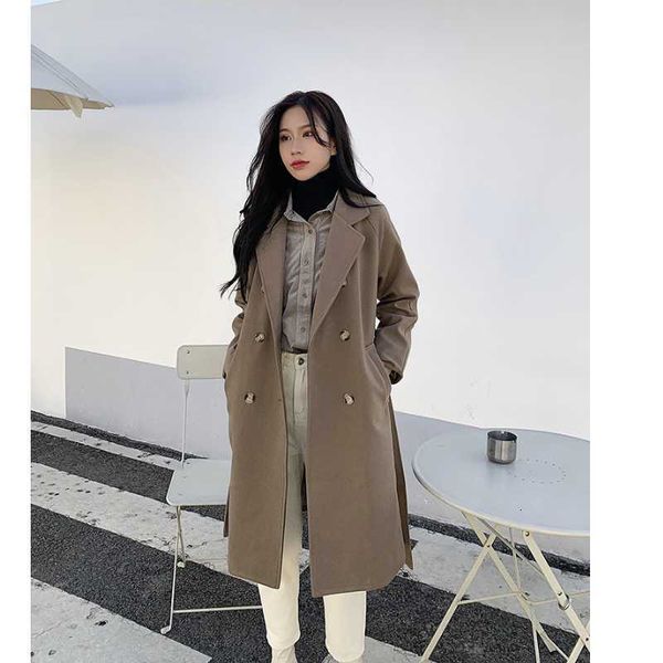 women's wool & blends 2021 autumn winter woolen coat warm clothes double breasted turn down collar thicken female fashion casual t4s3, Black
women's wool & blends 2021 autumn winter woolen coat warm clothes double breasted turn down collar thicken female fashion casual t4s3, Black