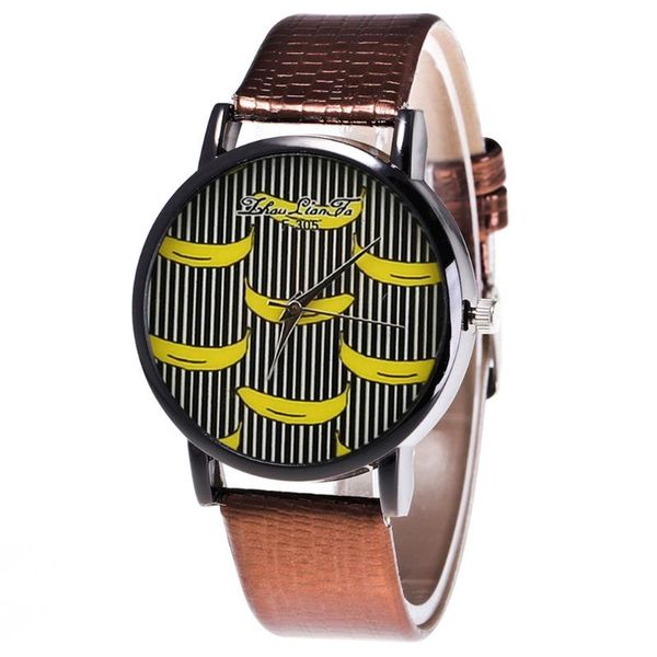 fashion quartz watch mens women couple electronic banana with pu wrist strap ll@17 wristwatches, Slivery;brown
fashion quartz watch mens women couple electronic banana with pu wrist strap ll@17 wristwatches, Slivery;brown