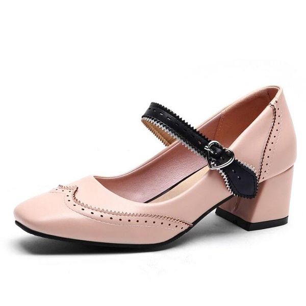 dress shoes women 2021 pumps spring mary jane comfortable thick heels female buckle square toe pink yellow big size 45 46 47 48, Black
dress shoes women 2021 pumps spring mary jane comfortable thick heels female buckle square toe pink yellow big size 45 46 47 48, Black