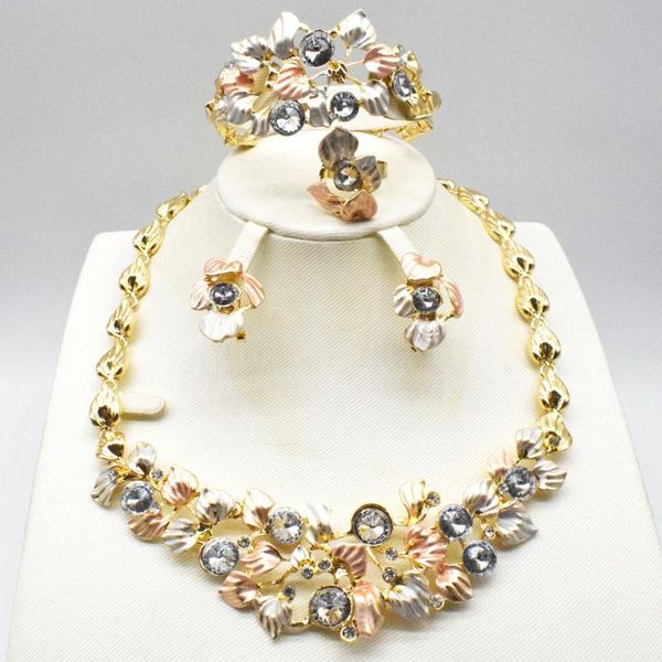 earrings & necklace 2021 bridal gift nigerian wedding african beads jewelry set brand woman fashion dubai gold color wholesale design, Silver
earrings & necklace 2021 bridal gift nigerian wedding african beads jewelry set brand woman fashion dubai gold color wholesale design, Silver
