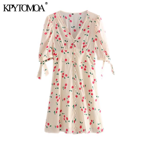 women chic fashion cherry printed buttons mini dress vintage tied short sleeves with lining female dresses mujer 210416, Black;gray
women chic fashion cherry printed buttons mini dress vintage tied short sleeves with lining female dresses mujer 210416, Black;gray