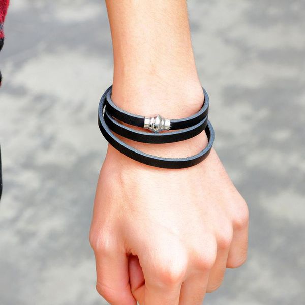 charm bracelets trendy simple multilayer women leather fashion bangles for man magnetic clasps jewelry wholesale, Golden;silver
charm bracelets trendy simple multilayer women leather fashion bangles for man magnetic clasps jewelry wholesale, Golden;silver