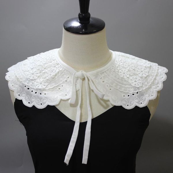 bow ties double layers shoulder shawl white detachable fake collars women half shirt blouse false accessories nep kraagie, Black;gray
bow ties double layers shoulder shawl white detachable fake collars women half shirt blouse false accessories nep kraagie, Black;gray