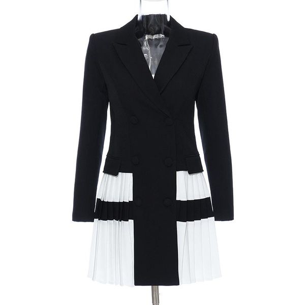 women's suits & blazers seebeautiful fashion 2021 spring contrast color notched neck long sleeve double breasted loose coat single suit, White;black
women's suits & blazers seebeautiful fashion 2021 spring contrast color notched neck long sleeve double breasted loose coat single suit, White;black