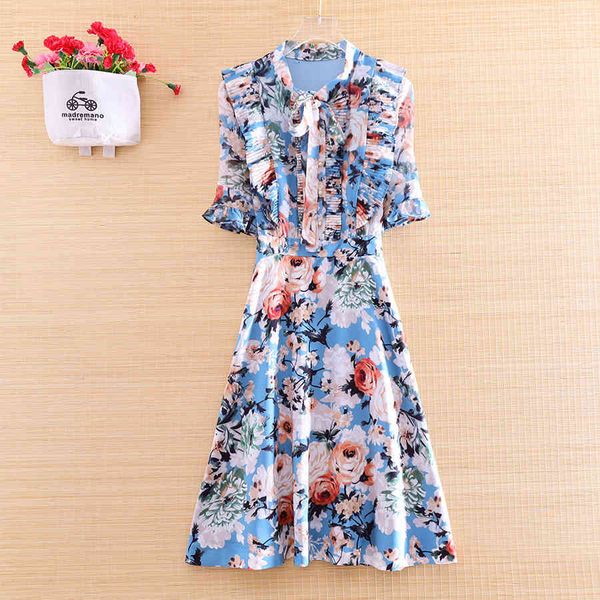 dress high-end summer women bow peony print o-neck a-line slim elgant lady floral party pleated dress s-xl, Black;gray
dress high-end summer women bow peony print o-neck a-line slim elgant lady floral party pleated dress s-xl, Black;gray