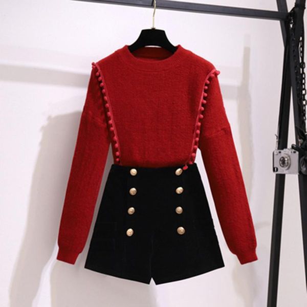 women's tracksuits chic velvet shorts suits for women fall winter loose sweater pullover +double-breasted high waist pants female two p, Gray
women's tracksuits chic velvet shorts suits for women fall winter loose sweater pullover +double-breasted high waist pants female two p, Gray