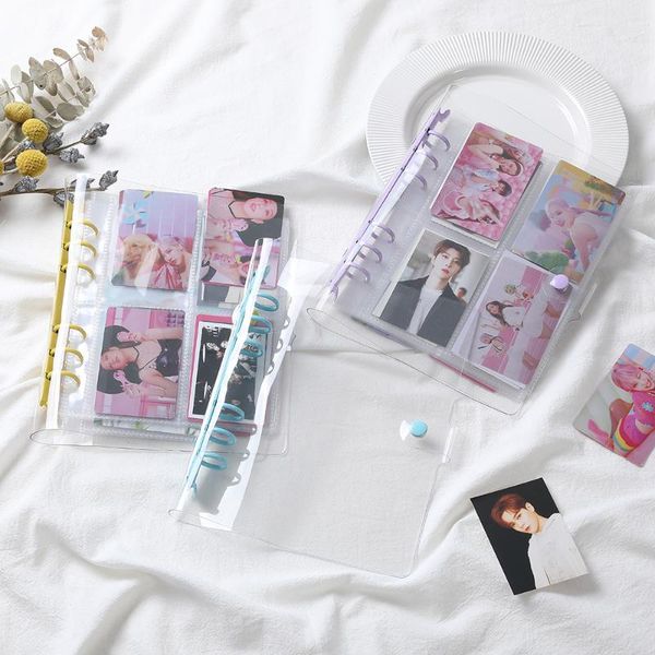 card holders a5/a6 transparent pvc holder mini name 3 inch plug-in polaroid po storage case family, Brown;gray
card holders a5/a6 transparent pvc holder mini name 3 inch plug-in polaroid po storage case family, Brown;gray