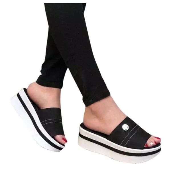 platform slippers women 2021 fashion slides wedges sandals summer shoes thick bottom woman outdoor flip flops, Black
platform slippers women 2021 fashion slides wedges sandals summer shoes thick bottom woman outdoor flip flops, Black