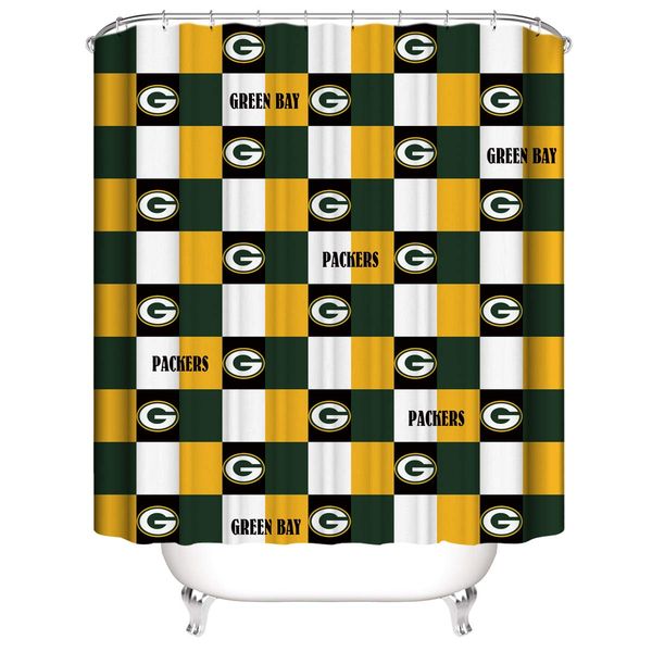 shower bathroom curtain football team waterproof fabric bathroom accessories with hooks for home decoration (packers)
shower bathroom curtain football team waterproof fabric bathroom accessories with hooks for home decoration (packers)