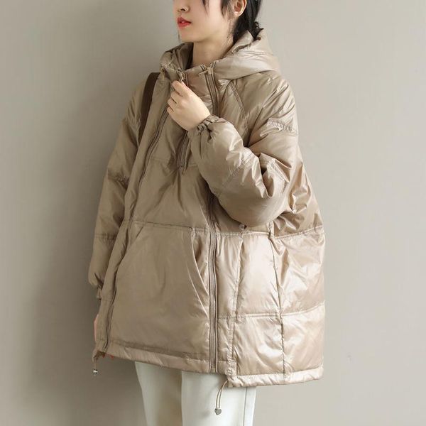 women's down & parkas spring winter jacket women warm female casual loose outwear cotton-padded ladies 90% white duck q158, Black
women's down & parkas spring winter jacket women warm female casual loose outwear cotton-padded ladies 90% white duck q158, Black