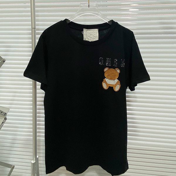 luxury design summer mo + reverse routing embroidery letter bear round neck short sleeve women's fashion loose t-shirt, White
luxury design summer mo + reverse routing embroidery letter bear round neck short sleeve women's fashion loose t-shirt, White