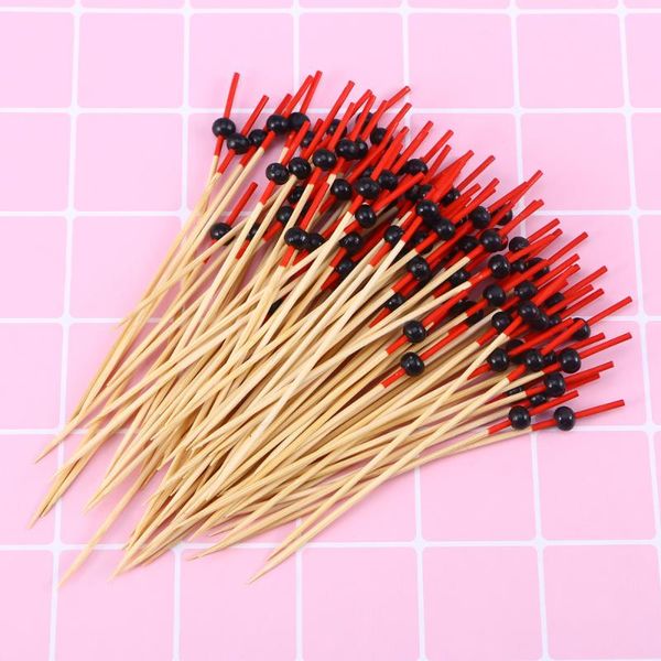 forks picks cocktail fruit appetizer drink sticks disposable wood toothpicks party supplies (about 100pcs, black round bead
forks picks cocktail fruit appetizer drink sticks disposable wood toothpicks party supplies (about 100pcs, black round bead