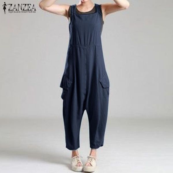women's jumpsuits & rompers summer zanzea women drop crotch solid loose suspenders oversized casual sleeveless overalls harem pants tur, Black;white
women's jumpsuits & rompers summer zanzea women drop crotch solid loose suspenders oversized casual sleeveless overalls harem pants tur, Black;white