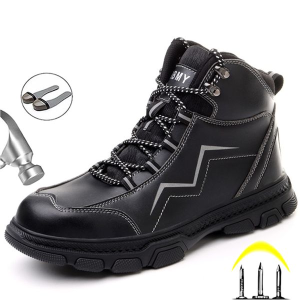 genuine leather men boots work safety shoes anti-smashing work sneakers safety boots hiking shoes puncture proof steel toe shoes
genuine leather men boots work safety shoes anti-smashing work sneakers safety boots hiking shoes puncture proof steel toe shoes