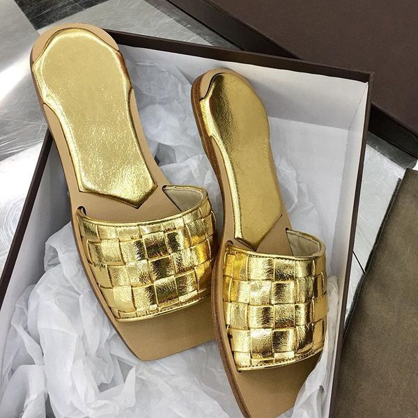 slippers flat leather summer selling beach shoes gold black real women outdoor mules slides
slippers flat leather summer selling beach shoes gold black real women outdoor mules slides
