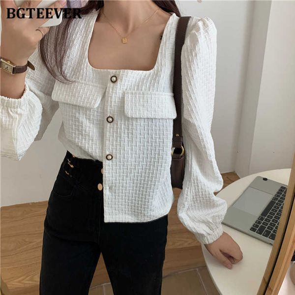 women's blouses & shirts blouses spring square collar office ladies loose white elegant puff sleeve single-breasted female g1po
women's blouses & shirts blouses spring square collar office ladies loose white elegant puff sleeve single-breasted female g1po