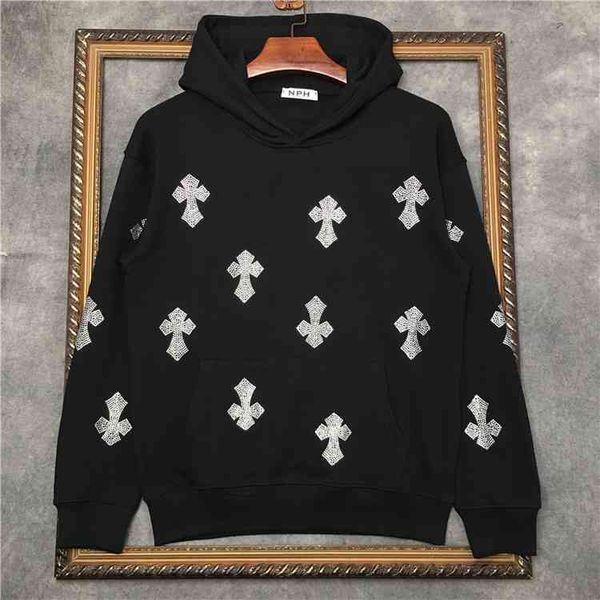 factory fashion design hoodies autumn winter br diamond luxury rhinestone cross hooded men's women's sweater and loose couple kp28, Black
factory fashion design hoodies autumn winter br diamond luxury rhinestone cross hooded men's women's sweater and loose couple kp28, Black