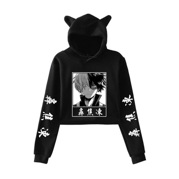 men's hoodies & sweatshirts my hero academia cat cropped hoodie female sweatshirt crop fashion women boys/girls anime so todoroki cloth, Black
men's hoodies & sweatshirts my hero academia cat cropped hoodie female sweatshirt crop fashion women boys/girls anime so todoroki cloth, Black
